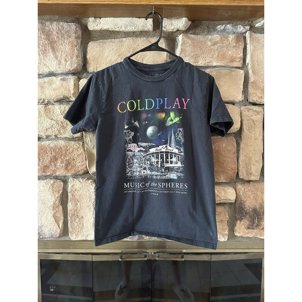 2023 Coldplay Music Of The Spheres Band Concert Tour T Shirt Men’s Sz S Unisex